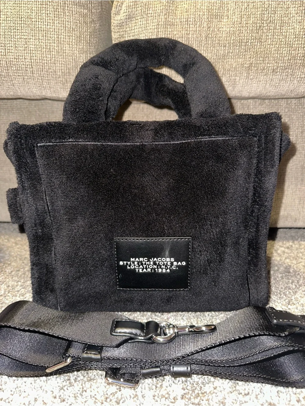 Marc Jacobs Black Terry 'The Tote Bag'